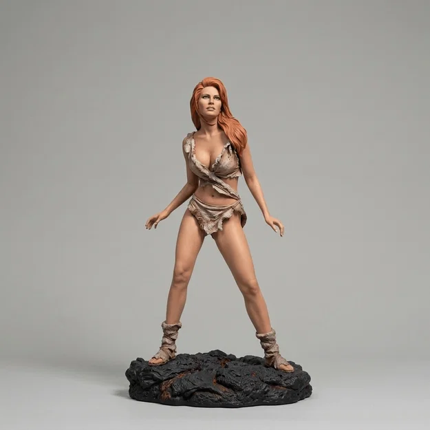 Mô hình 3D Raquel Welch trong phim One Million Years B.C. 1966 - Image 1