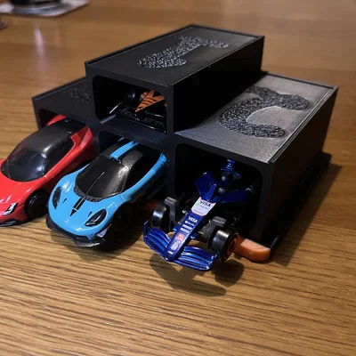 Bục nhận giải ba tầng cho xe mô hình 1/64 (Matchbox, Hot Wheels...)