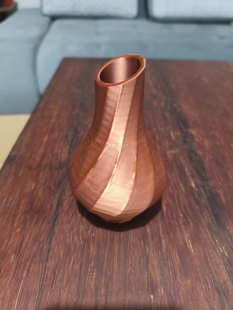 Bình hoa Modern Swirl Metallic Boho - Thiết kế 3D in hiện đại - Image 2