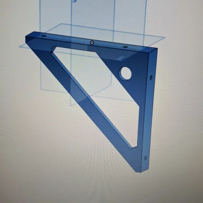 Ke đỡ kệ treo tường 180mm chắc chắn, dễ in 3D tại nhà