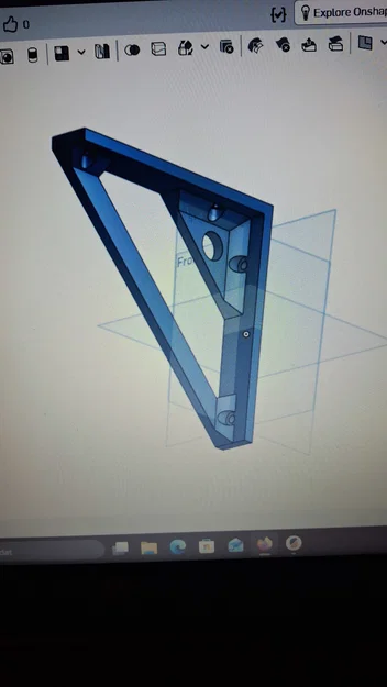 Ke đỡ kệ treo tường 180mm chắc chắn, dễ in 3D tại nhà - Image 2