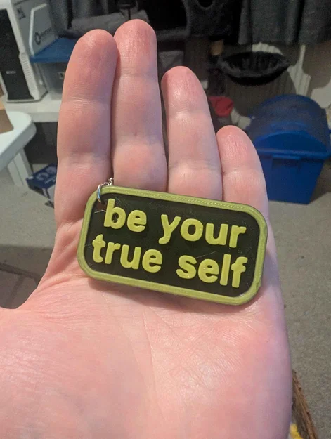 Móc khóa PMA Be Your True Self - Tặng phẩm truyền cảm hứng - Image 1