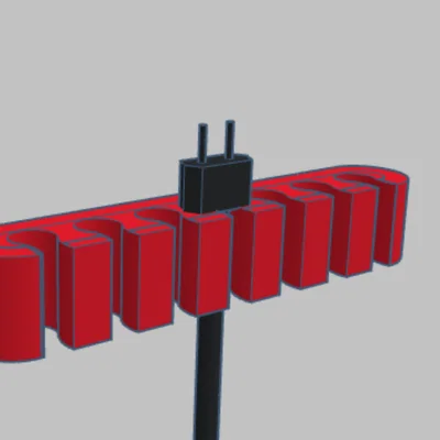 Giá đỡ dây cáp 7 khe tiện lợi – Giải pháp cho bàn làm việc gọn gàng