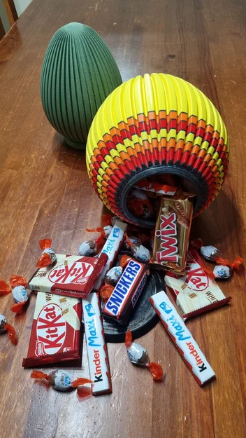 Mẫu in 3D quả trứng Phục sinh (Easter Egg) có nắp đáy tiện lợi - Image 7