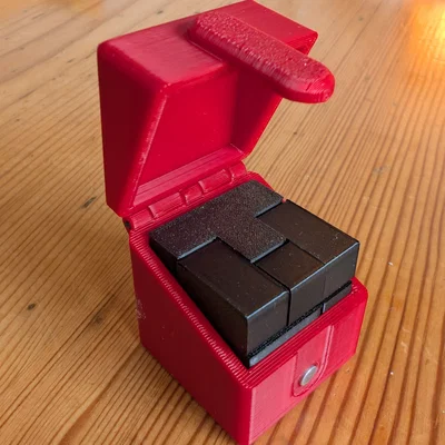 Hộp đựng bảo vệ khối xếp hình 3x3 tiện lợi - Tự in 3D tại nhà