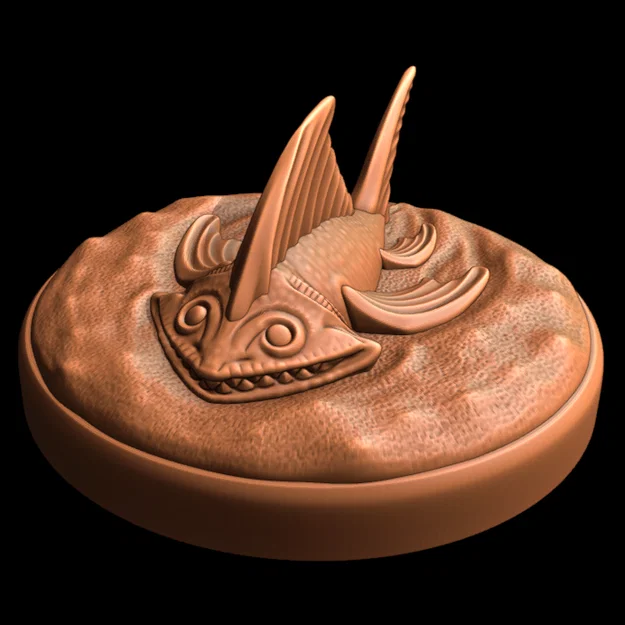 Cá Cát (Sand Fish) - Mô hình quái vật sa mạc cho TTRPG - Image 1