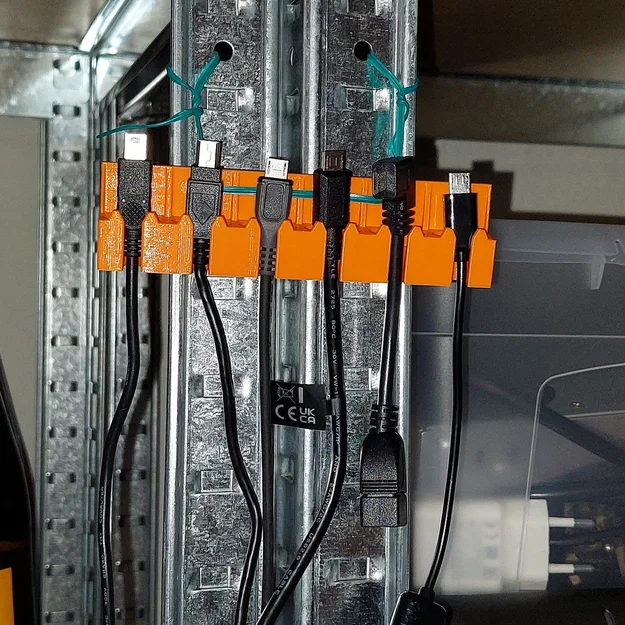 Bộ giá treo/kẹp cố định cáp USB và RJ45 - Image 5