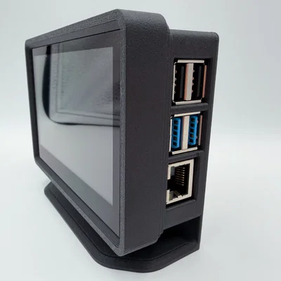 Case cho Pi 4 & Màn hình DSI Waveshare 4.3 inch