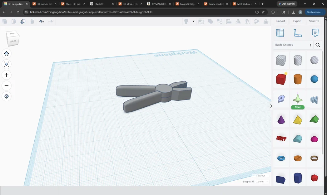 Mô hình kìm cầm tay in 3D nhanh gọn - Không cần support - Image 3