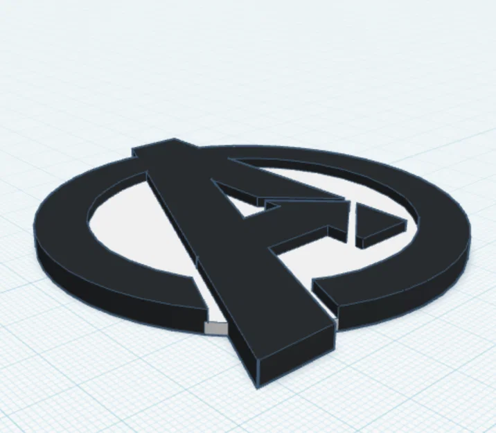Mô hình logo Avengers 3D sắc nét - Dễ in cho mọi máy in - Image 1