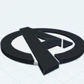 Mô hình logo Avengers 3D sắc nét - Dễ in cho mọi máy in - Thumbnail 1