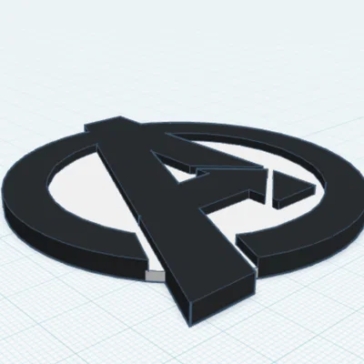 Mô hình logo Avengers 3D sắc nét - Dễ in cho mọi máy in