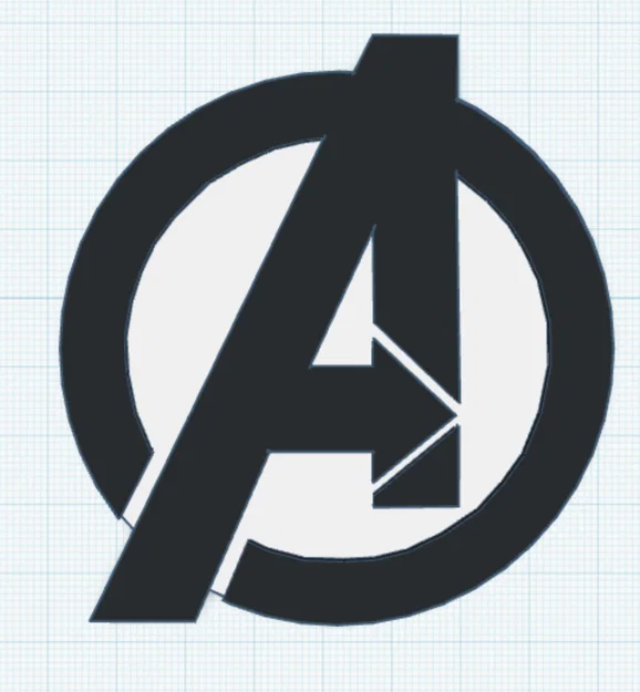 Mô hình logo Avengers 3D sắc nét - Dễ in cho mọi máy in - Image 2