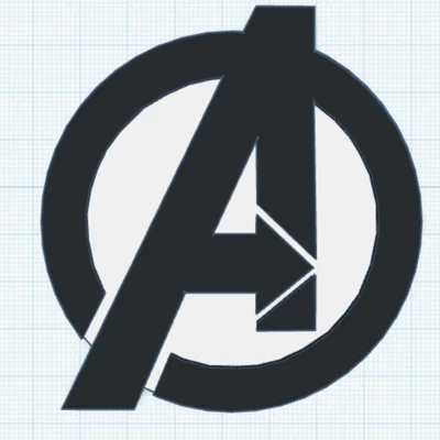 Mô hình logo Avengers 3D sắc nét - Dễ in cho mọi máy in