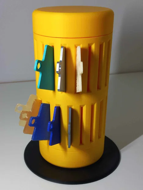 Tháp Xoay Trưng Bày Màu (Color Swatch Carousel Tower - Thiết kế Modular/Fusion360) - Image 2