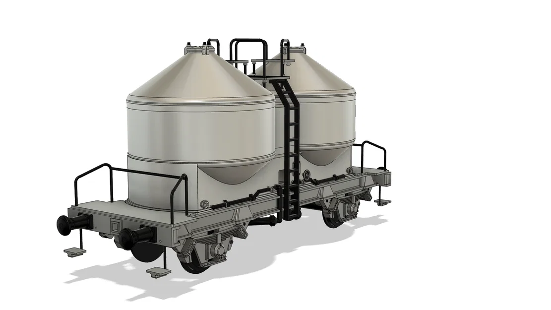 Toa tàu DB Kds 54 / Ucs 908 Silowagon - Tỷ lệ 1:32 (Bản sửa đổi tháng 4/2026) - Image 2