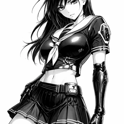 Mẫu in 3D tranh Manga Girl Lithophane trang trí tuyệt đẹp