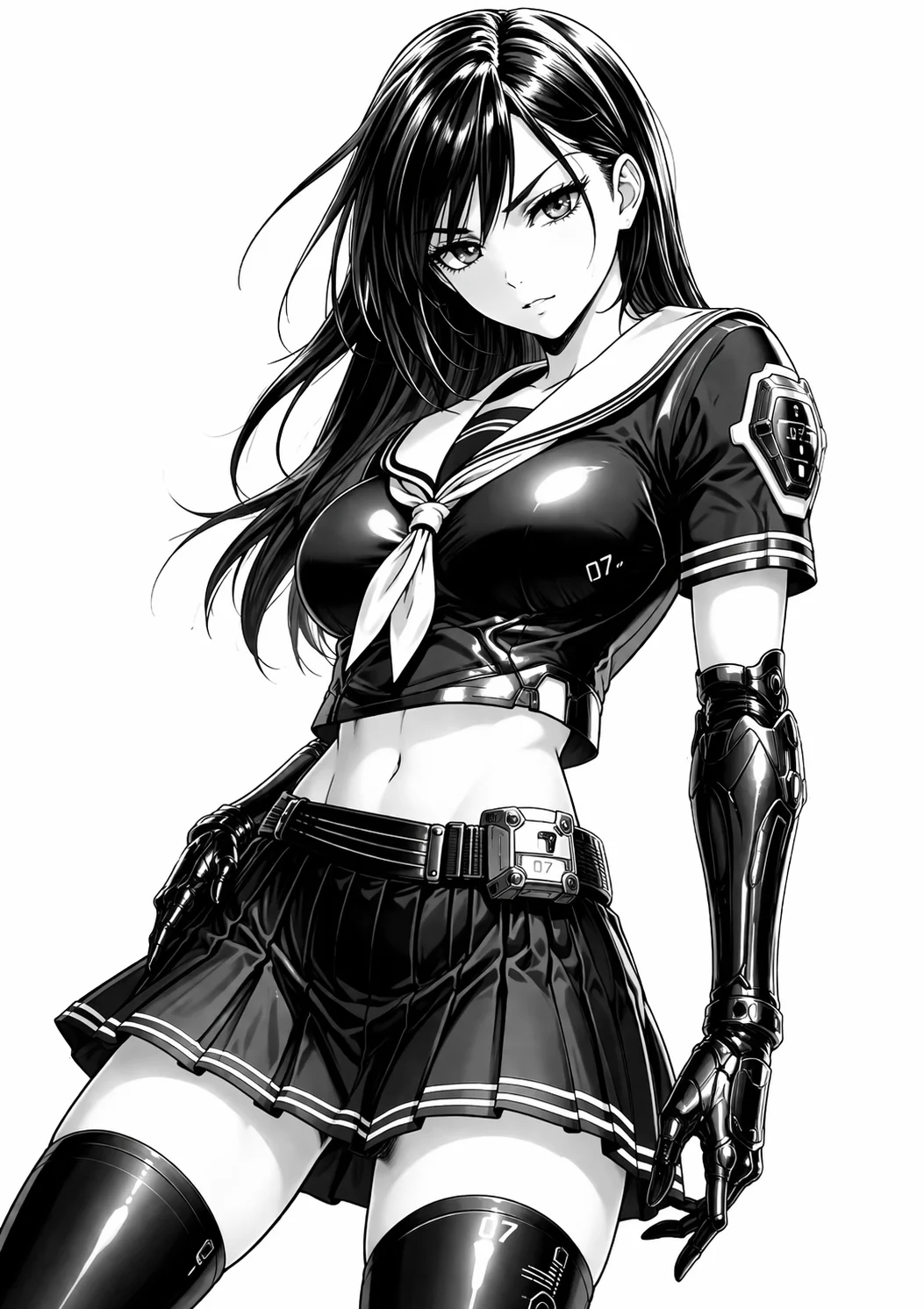 Mẫu in 3D tranh Manga Girl Lithophane trang trí tuyệt đẹp 1