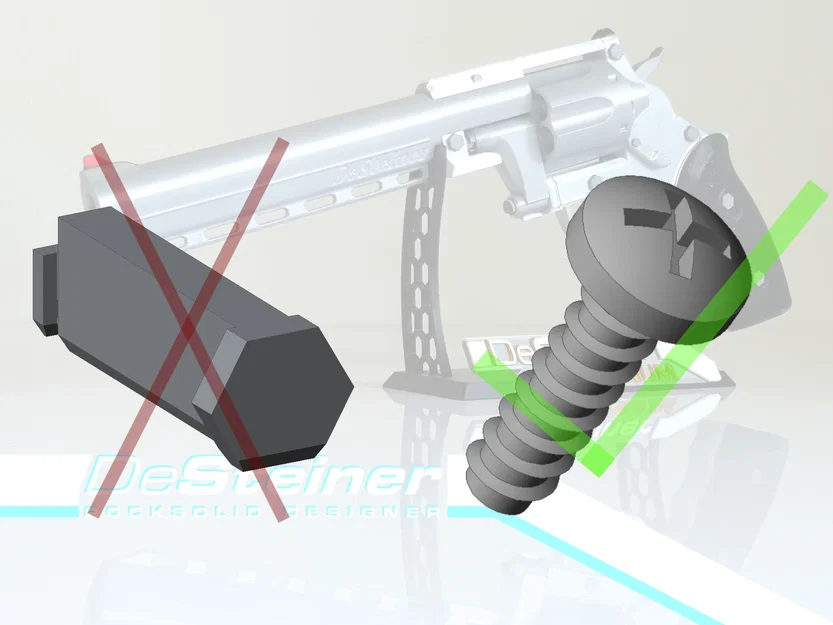 Bản nâng cấp mô hình Revolver II sử dụng ốc vít kim loại - Image 1