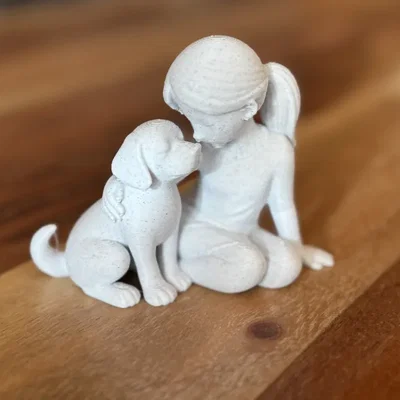 Gentle Bond – Mô hình cô bé và chú chó