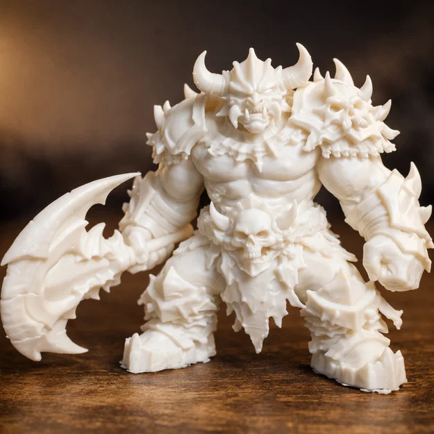 Mô hình Ogre chiến binh fantasy in 3D cho D&D và Boardgame - Image 1