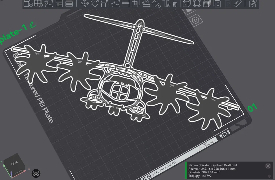 Mô hình treo tường máy bay quân sự Airbus A400M in 3D - Image 2