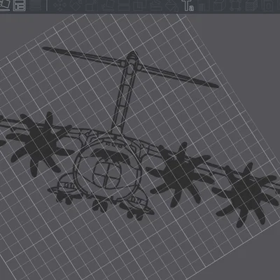 Mô hình treo tường máy bay quân sự Airbus A400M in 3D