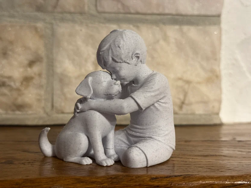 Gentle Bond – Mô hình Cậu bé và Chú chó - Image 2