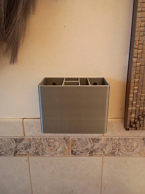 Giá treo bàn chải và lược gắn tường 3D tiện dụng cho phòng tắm - Image 1