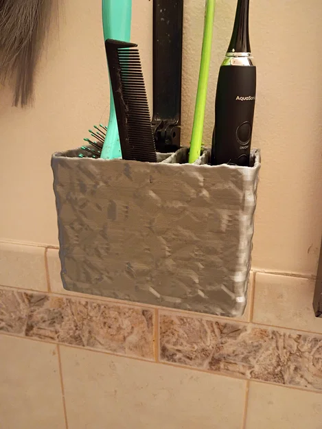 Giá treo bàn chải và lược gắn tường 3D tiện dụng cho phòng tắm - Image 3