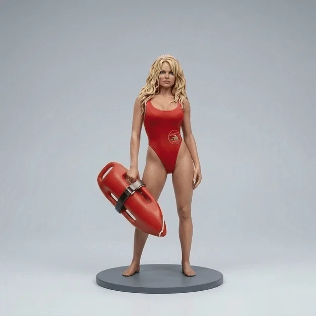 Mô hình 3D Pamela Anderson Baywatch 1989 sắc nét - Image 1