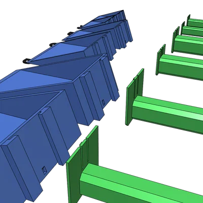 Bộ sưu tập xẻng xúc (Scoop) đa năng 6 kích thước - In 3D không support