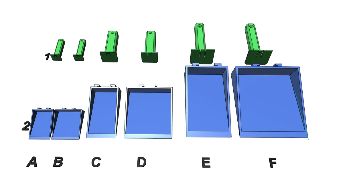 Bộ sưu tập xẻng xúc (Scoop) đa năng 6 kích thước - In 3D không support - Image 4