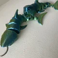 Móc khóa cá mập khớp nối linh hoạt (Articulated Shark Keychain) - Thumbnail 1