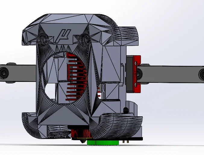 Ngàm gắn Beacon Probe cho Dragon Burner - Dùng cho ray trượt MGN9H trên Voron Micron - Image 4
