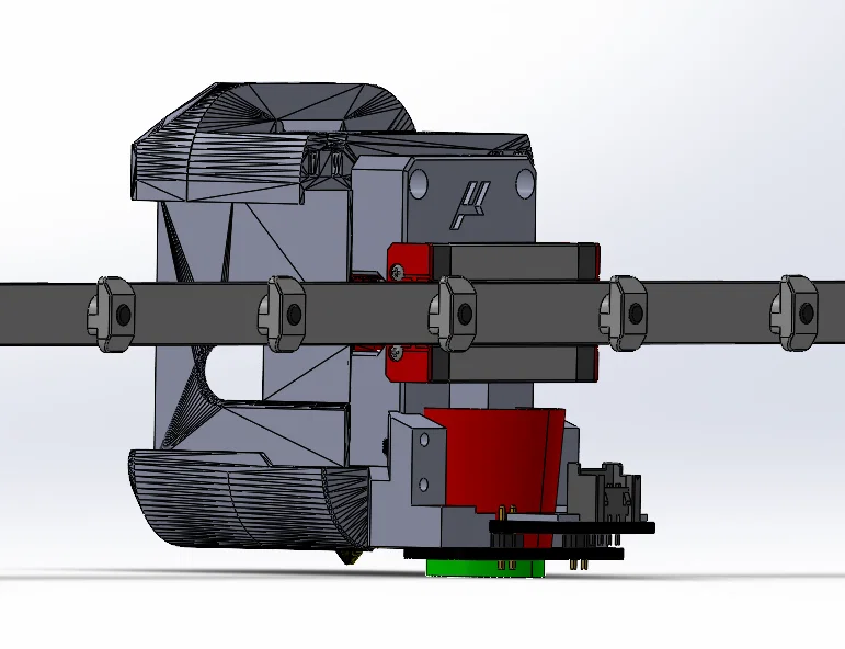 Ngàm gắn Beacon Probe cho Dragon Burner - Dùng cho ray trượt MGN9H trên Voron Micron - Image 5