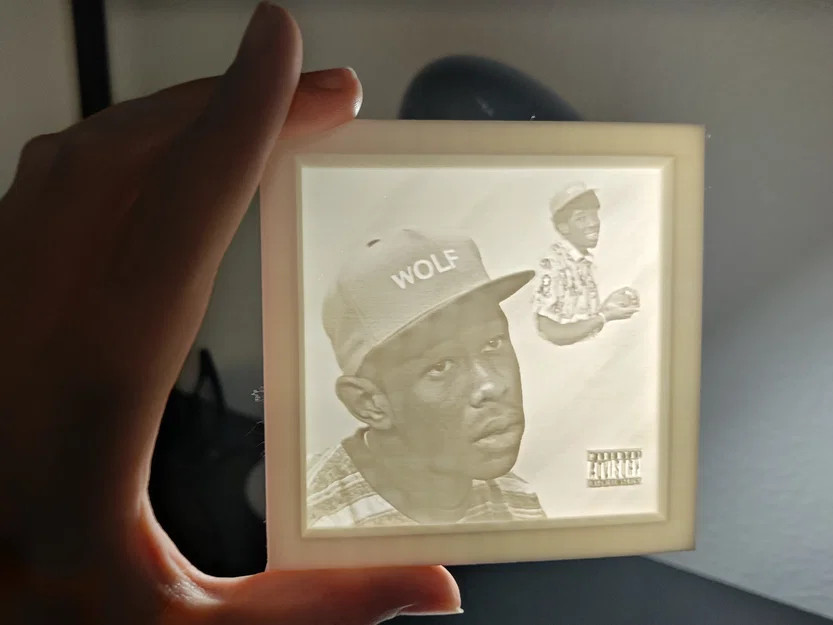 Tranh Lithophane album Wolf của Tyler, The Creator in 3D - Image 1