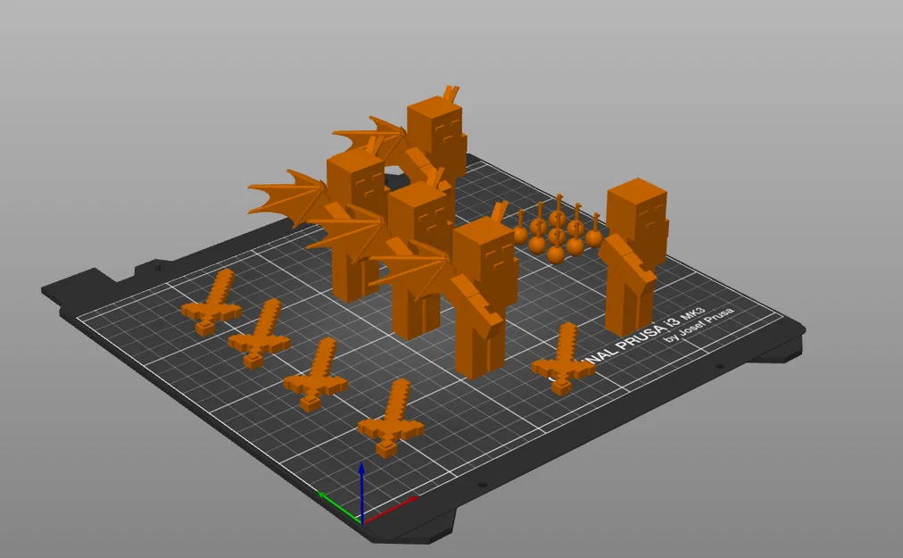 Bộ sưu tập mô hình nhân vật Minecraft in 3D độc đáo - Image 1