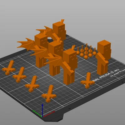 Bộ sưu tập mô hình nhân vật Minecraft in 3D độc đáo