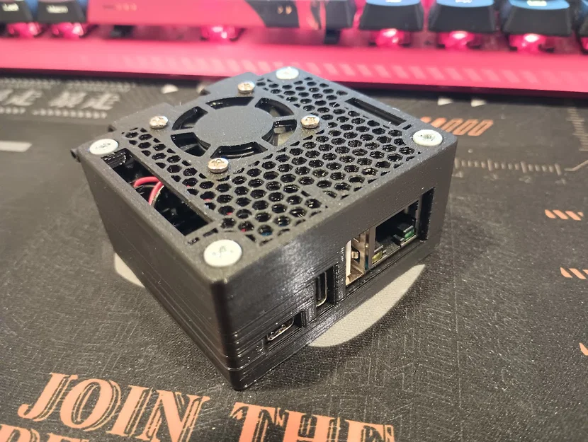 Vỏ case Orange Pi Zero 3 tích hợp quạt 30mm - Image 1
