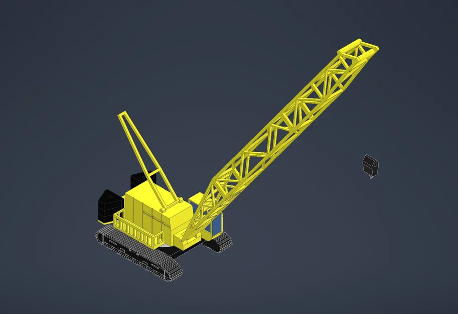 Mô hình xe cần cẩu Crawler Crane - Image 1