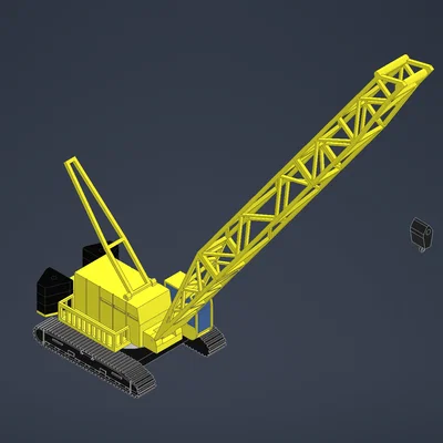 Mô hình xe cần cẩu Crawler Crane
