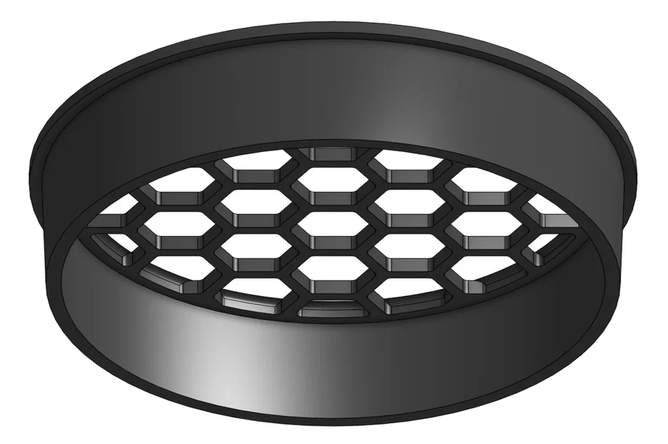 Nắp lưới thông gió 3D cho lỗ 48mm dạng tổ ong - Image 1