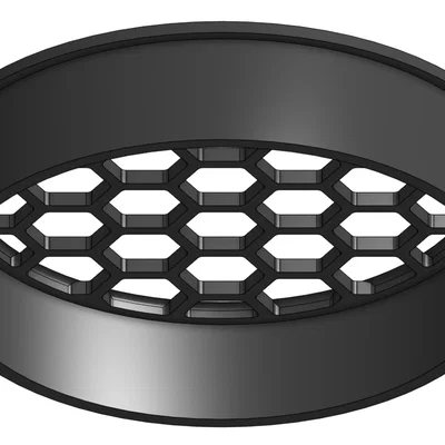 Nắp lưới thông gió 3D cho lỗ 48mm dạng tổ ong