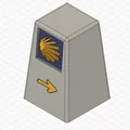 Mô hình 3D cột mốc đường hành hương Santiago De Compostela - Thumbnail 1