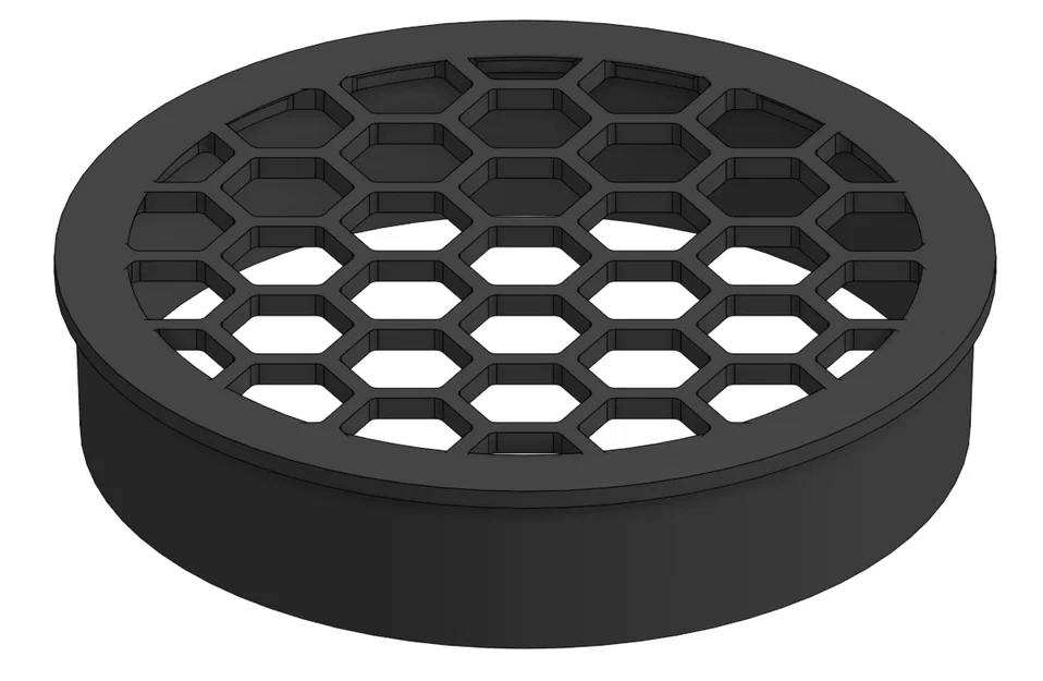 Nắp lưới thông gió 3D cho lỗ 48mm dạng tổ ong - Image 2