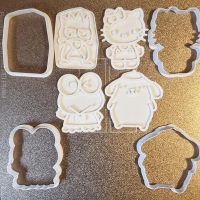 Bộ khuôn làm bánh quy Sanrio - Set 2
