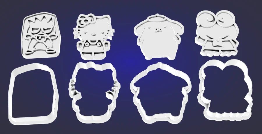 Bộ khuôn làm bánh quy Sanrio - Set 2 - Image 3