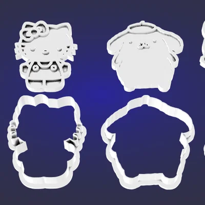 Bộ khuôn làm bánh quy Sanrio - Set 2