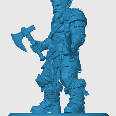 Mô hình Gnome Barbarian